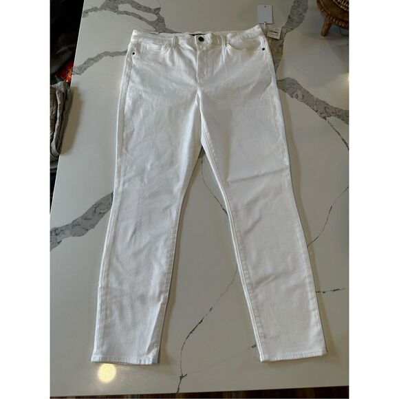 NWT Sam Edelman The Stiletto HighRise Skinny Ankle Jeans White Women’s Sz 16/33 - Picture 1 of 10